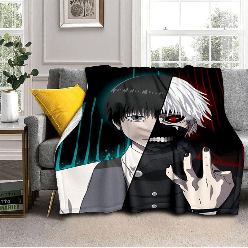 Tokyo Ghoul Kaneki's Struggle Blanket Suitable for Sofas, Beds, Offices, And Camping - Perfect Gift for Halloween Christmas