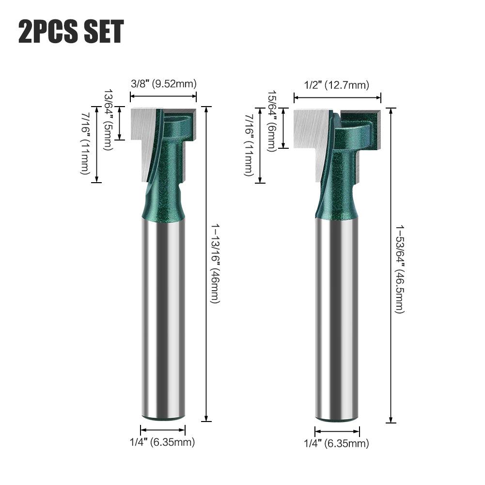 Keyhole Knife, Keyhole Knife, Photo Frame Hanging Hole Gong Knife, Trimming Machine, Woodworking Milling Cutter 6.35 Handle 6Mm 1/4