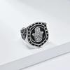 Vintage Hand of Fatima Stainless Steel Ring for Mens Hip Hop Masculine Faith Finger Ring Boys Jewelry Accessorie