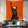My Hero Academia Wall Tapestry Aesthetic Wall Hanging Printed Fabric Blanket Decorative Tapestries for Bedroom Living Room Home Decor