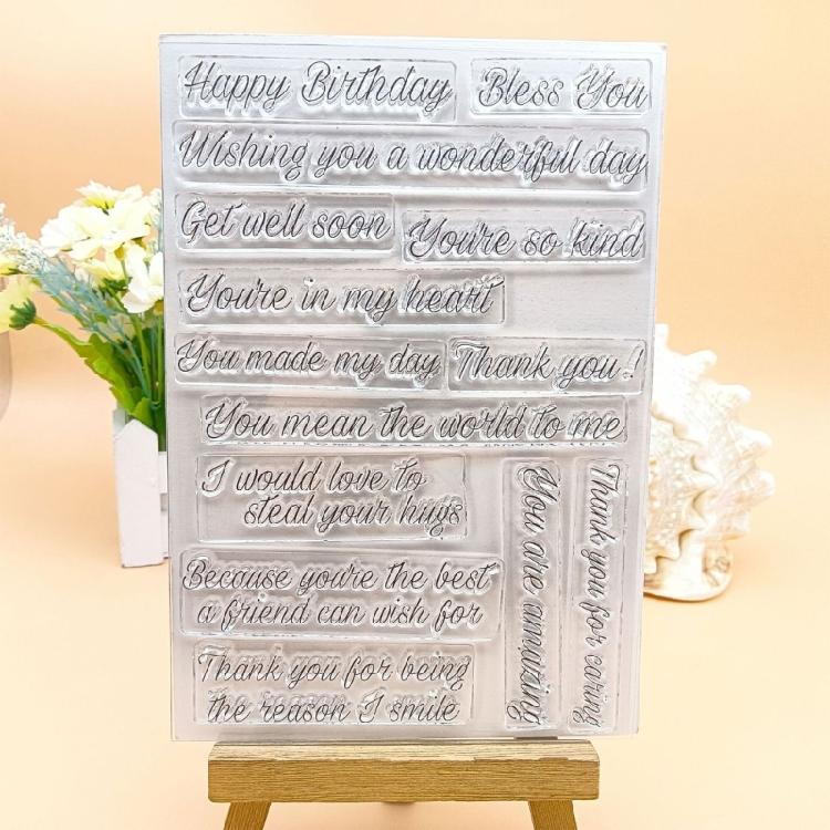 Photo Album Craft Silicone Clear Stamps Spring Flower Transparent Gnomes Stamps