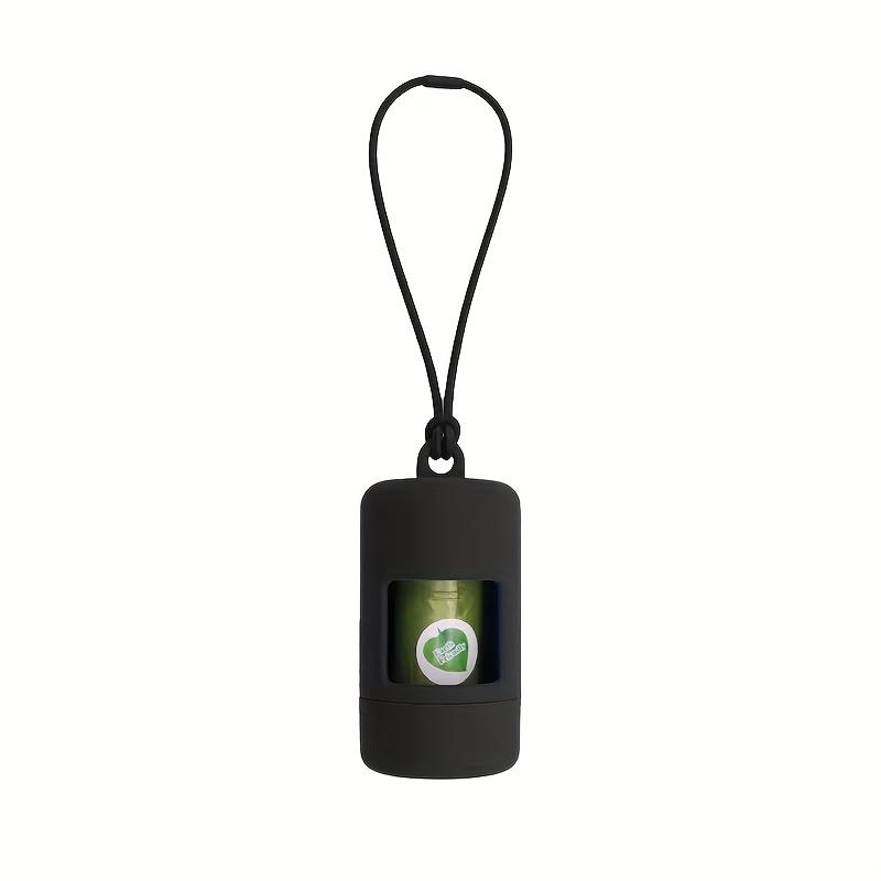 

Leak-Proof Dog Poop Bag Holder & Dispenser with Leash Attachment - Twist- Refillable Waste Disposal System, Hands-Free Bag Dispensing for Walks 1pcs чёрный