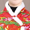 Retro Floral Chinese Style Cotton Padded Jacket for Middle-Aged Women