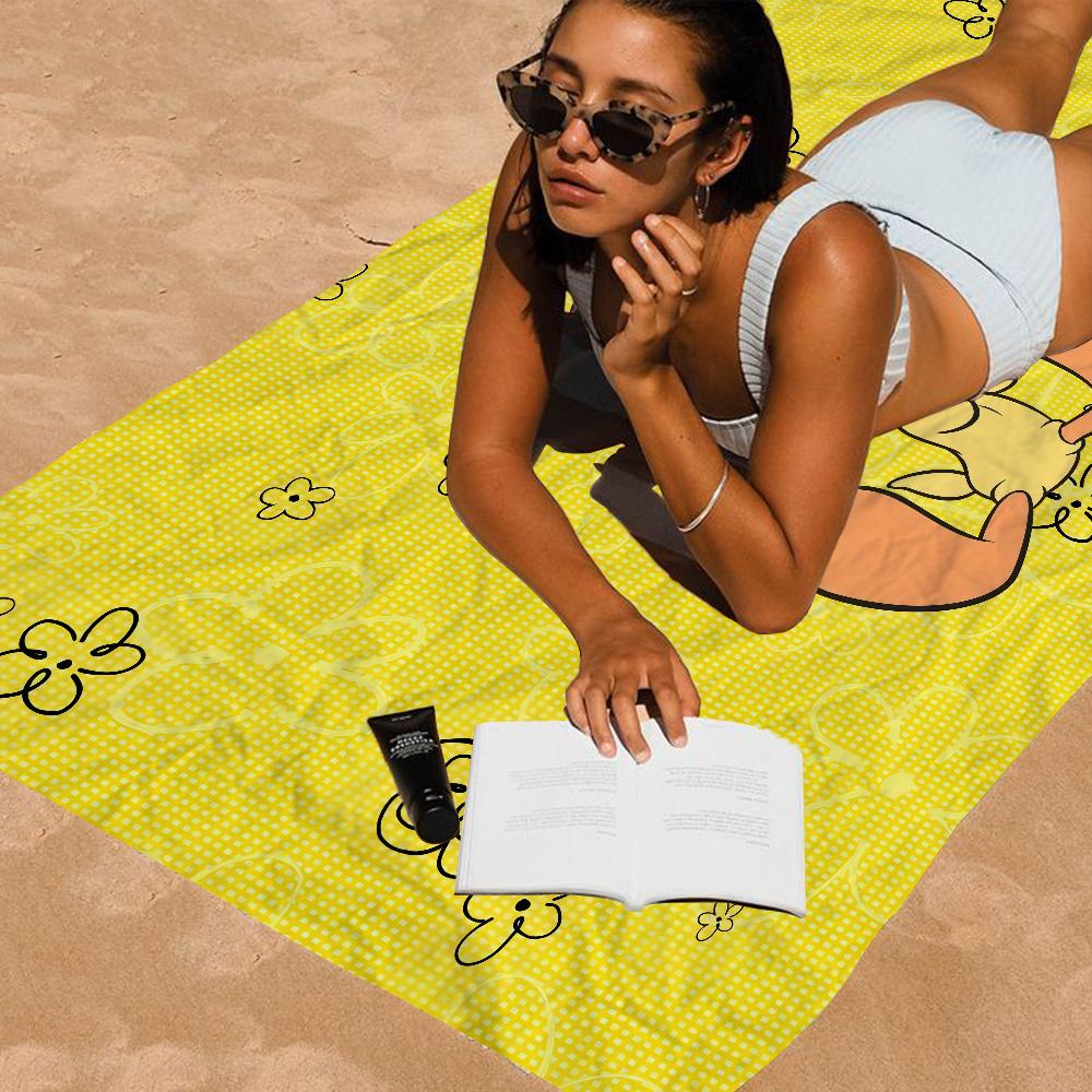 Yellow Cartoon T-Tweetys Bird Beach Towels Shower Towel Sauna Travel Spa Microfiber Quick Dry Gym Accessories Cute Room Decor