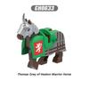 MOC Medieval Military Building Blocks Cavalry Regiment Horse Animal Accessories Camel Elk Elephant Toy Gift Saddle Bricks K049