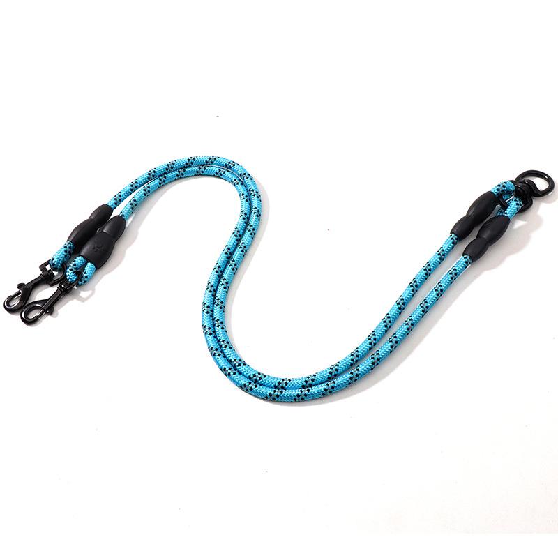 Double Head One Support Two Leash Dog Leash Dog Chain Outdoor Dog Walking Three Specifications Pet Dog Nylon Leash