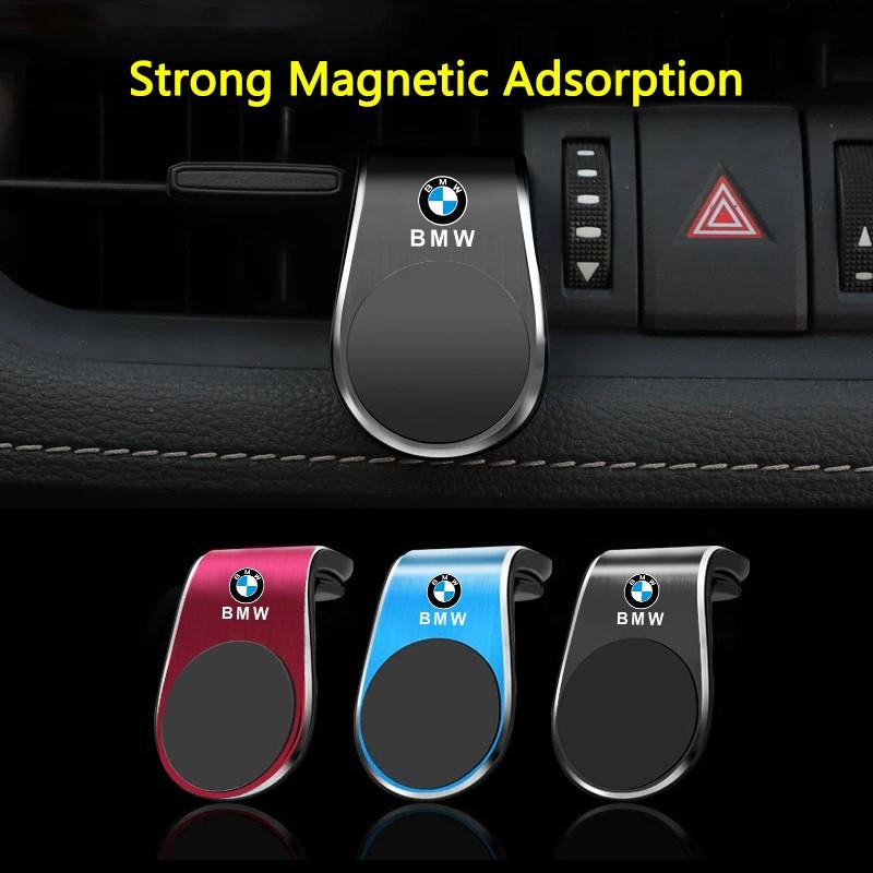 BBIY7 Alloy Car Magnetic L-shaped Phone Holder Car GPS Holder For BMW X1 X2 X3 X5 X4 X6 X7 G30 G20 G32 G11 G12 F40 F30 F20 F10 F34 F07