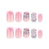 French Pink Tip Artificial Nails Finger Chip-Proof Smudge-Proof Fake Nails for Fingernail DIY Decoration