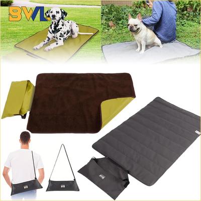 Foldable Pet Mat 100x70cm Portable Cat Dog Sleeping Pad with Storage Bag for Indoor Outdoor Camping Travel All Season Use