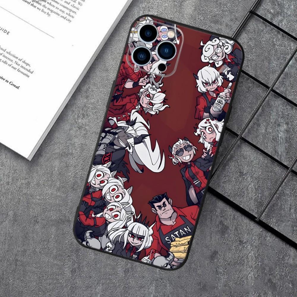 Game Girl H-Helltaker Phone Case For Apple iPhone 15,14,13,12,11,XS,XR,X,8,7,Pro,Max,Plus,mini Silicone Black Cover