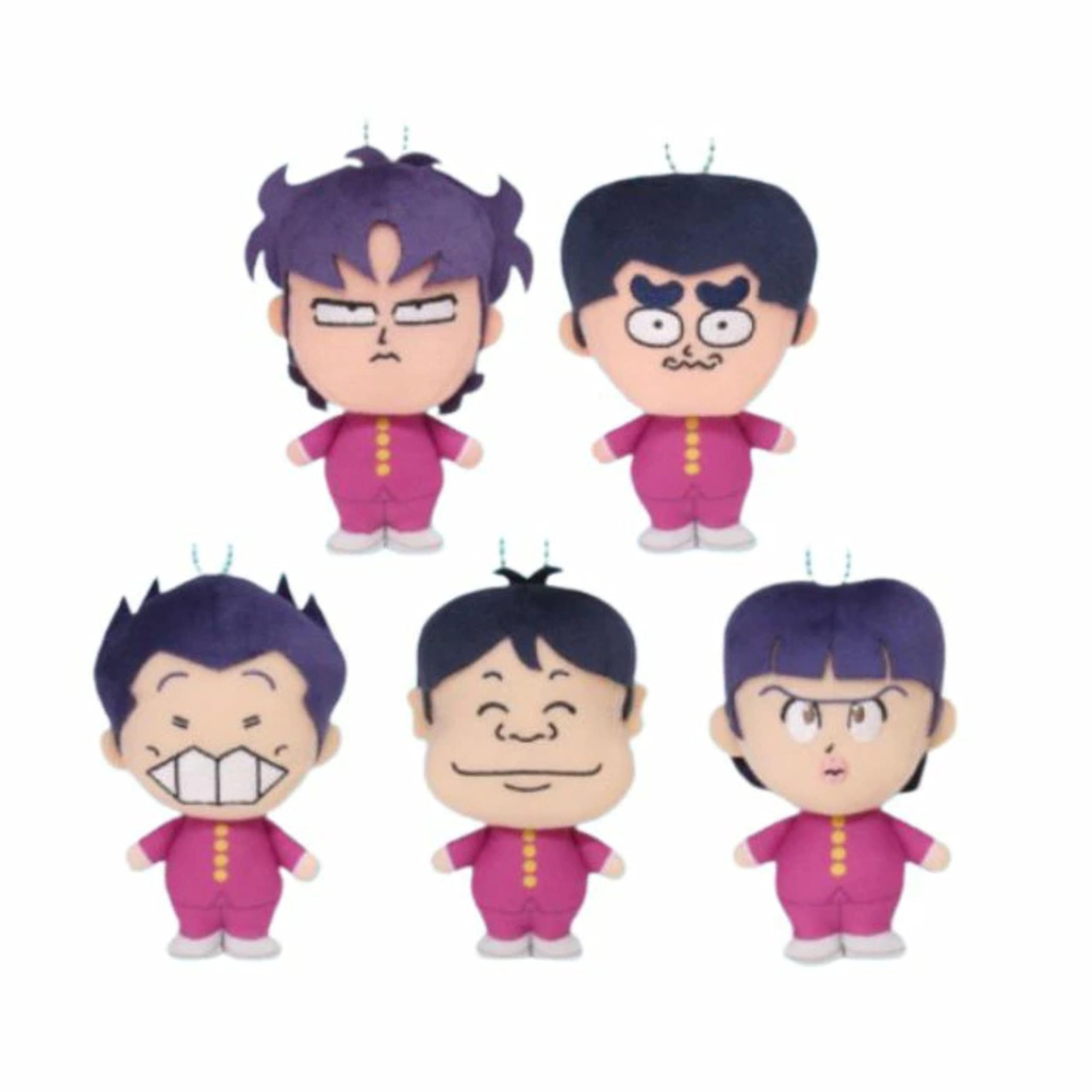 

High Kimengumi Plush Toys Part 1 12cm Complete Set of 5 Types Go Kiyoshi Jin Dai School! - Approx. - (Rei Ichido, Hiyoshi, Dese, Oma, Monoboshi)