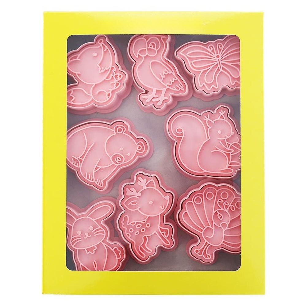 PP Tier-Keksstempel-Set inklusive Bär, Eichhörnchen und Kaninchenformen für Kekse, Fondant und Zuckerdekoration