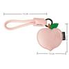 Creative Leather Fruit Keychain Cartoon Peach Lemon Cherry Keychain Pendant Exquisite Bags Hanging Accessories Girls Gifts