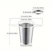 Advanced Tea Filter with Dual Handles - A Mesh Filter Suitable for Bulk Tea, Coffee, and Spices, Ergonomically Designed, Durable Metal Tea Separator