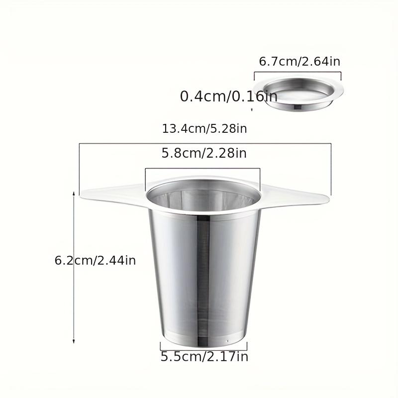 Advanced Tea Filter with Dual Handles - A Mesh Filter Suitable for Bulk Tea, Coffee, and Spices, Ergonomically Designed, Durable Metal Tea Separator