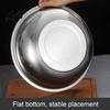 Large Capacity Dough Kneading Basin Stainless Steel Mixing Bowl Kitchen Prep Bowl for Flat Bottom Soup Pot Washing Vegetables Heavy Duty Home Multi