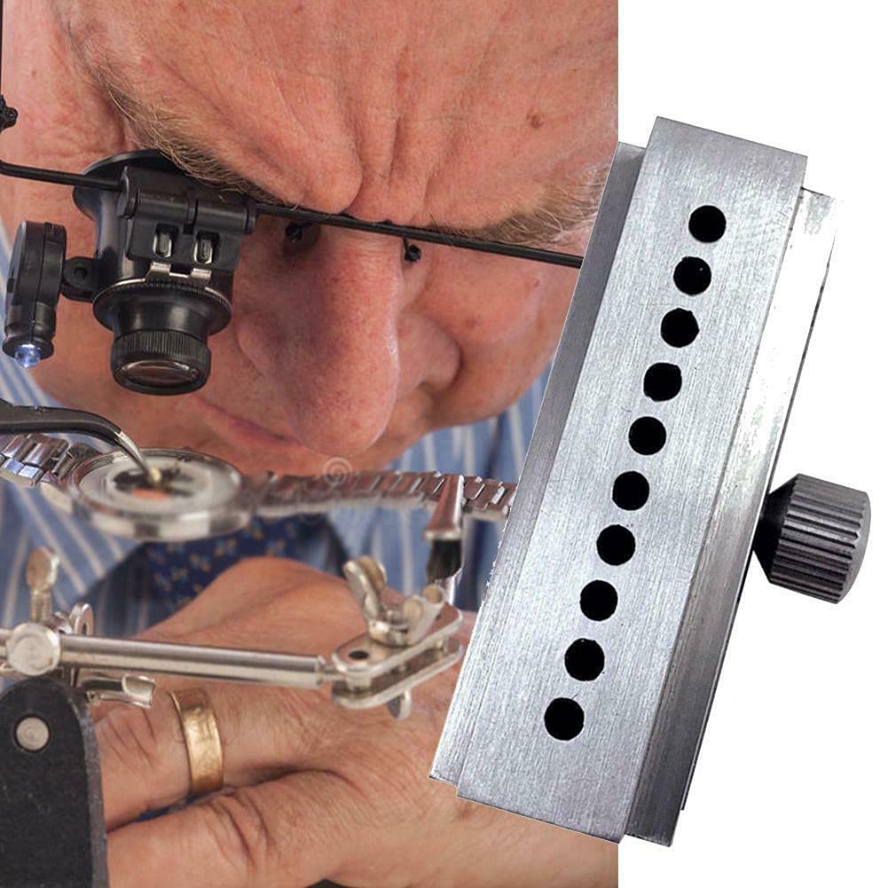 Instrument de întreținere a ceasurilor Diametru orificiu pentru cârligul de tragere al roții de minute Angrenaj de ceas Instrument de strângere a roții de minute Instrument de contracție a clapetei de strângere 0,4 mm-1,5 mm