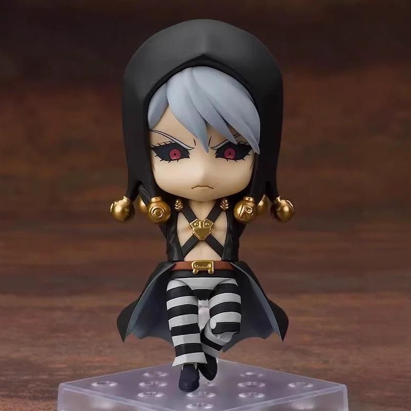 Risotto Nero Jojos Bizarre Adventure Golden Wind Chibi Swappable Face Boxed Anime Action Figure Collectible