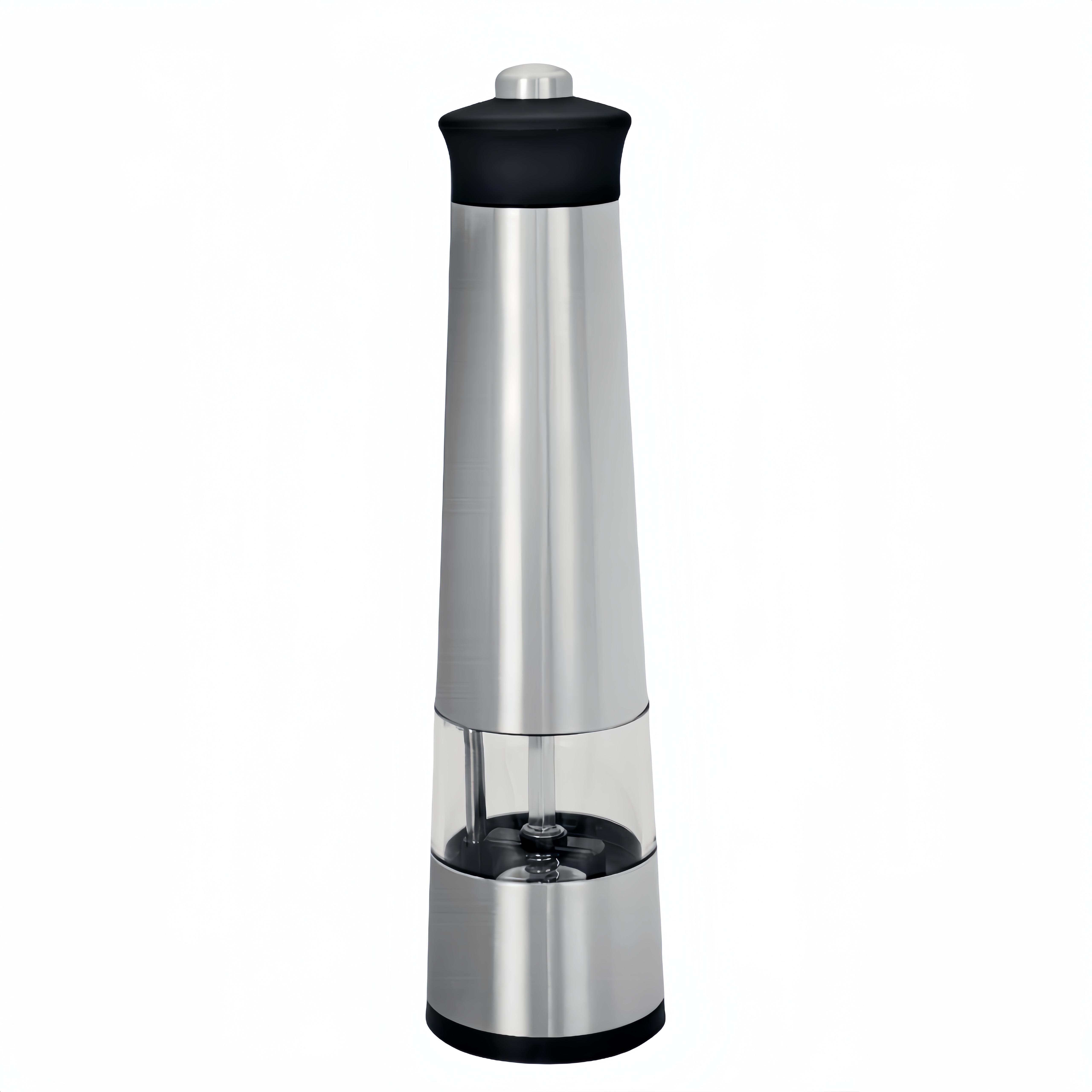 

Электрическая мельница для перца, мельница для специй, мельница из нержавеющей стали Prmium с крышкой, регулируемая керамическая мельница со светодиодной подсветкой