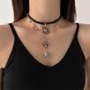 2025 High-End Gothic Punk Necklace: Y2K Dark Style Clavicle Chain for Women