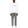 Calvin Klein Pullover mit Rundhalsausschnitt und Buchstabenprint, Langarm-Sweatshirt für Herren, Weiß J30J326034-YAF