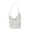 2025 New Super Cool Rivets PU Bucket Shoulder Bags Stylish Design Personality Large Capacity Armpit Bags for Women High Quality