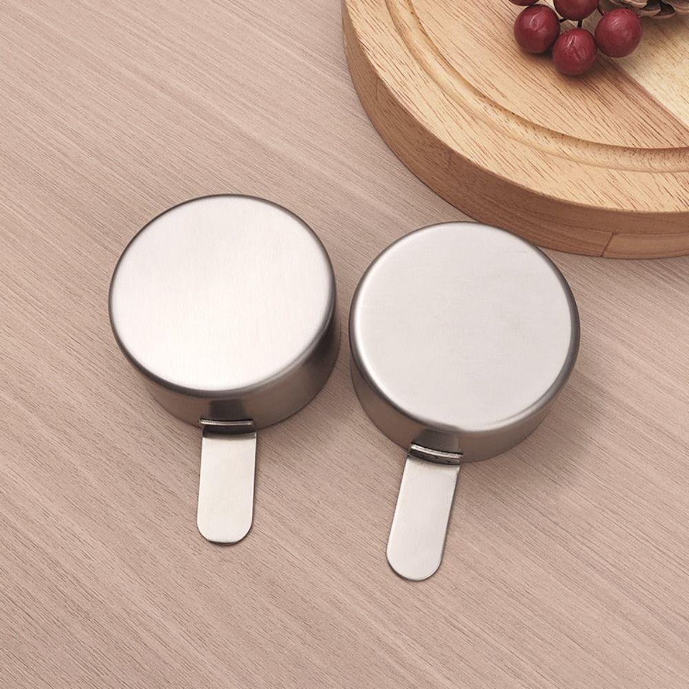 Smooth Rim Stainless Steel Sauce Cup Non-rust Sauce Dipping Bowl Coffee Measuring Tool Kitchen Use