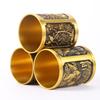 Brass Pen Holder, Finely Carved Pen Storage Box, Home Office Study Chinese-style Pen Holder Ornament