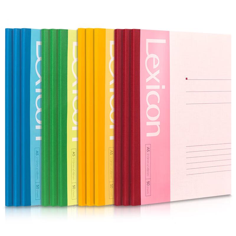Deli 7652 A5 Wireless Bound Notebooks, 12-Pack