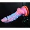 Colourful Glow-In-The-Dark Unicorn Vestibule Anal Plug Liquid Silicone Simulation Dildo Anal Expansion Masturbator Adult Erotic Sex Toys