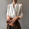 Lala Volume Drap Blouse Maiac030 
