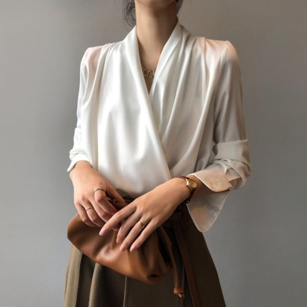 Lala Volume Drap Blouse Maiac030 