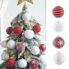 6cm Ball Pendant Snowflower Foam Balls Unique Christmas Tree Decor  Party Favors