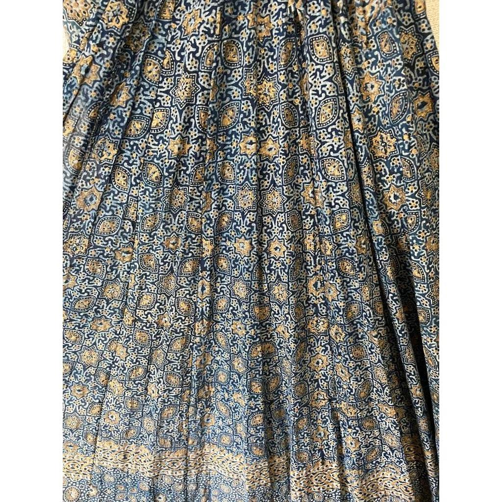 Used Kanno Textile Cache-coeur Dress Ajrakh India Indigo Dye