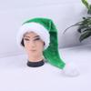 Hand-Sewn LED Plush Christmas Hat with Strap - Holiday Decoration for Adults & Children