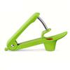Manual Cherry Olive Pitter Single Hole Design ABS+Stainless Steel Handle Green 20.5x3.8x13cm