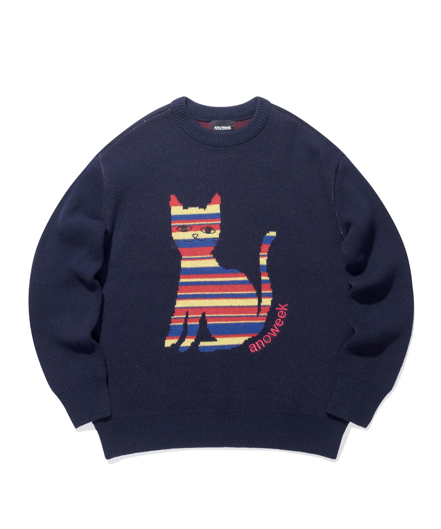 Anowick Многокошачий Jqd Po Вязаный B/Navy/M/Free