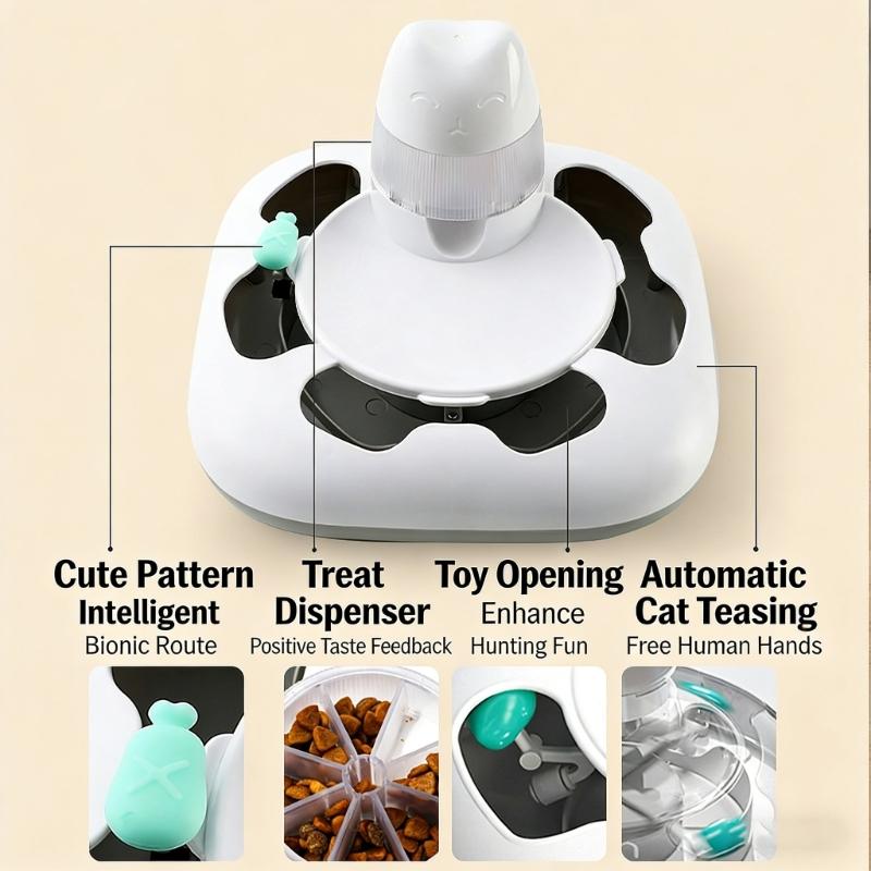 Motorized Animal Play Device Including Rechargeable Battery And Stable Base To Support Healthy Hunting Behavior