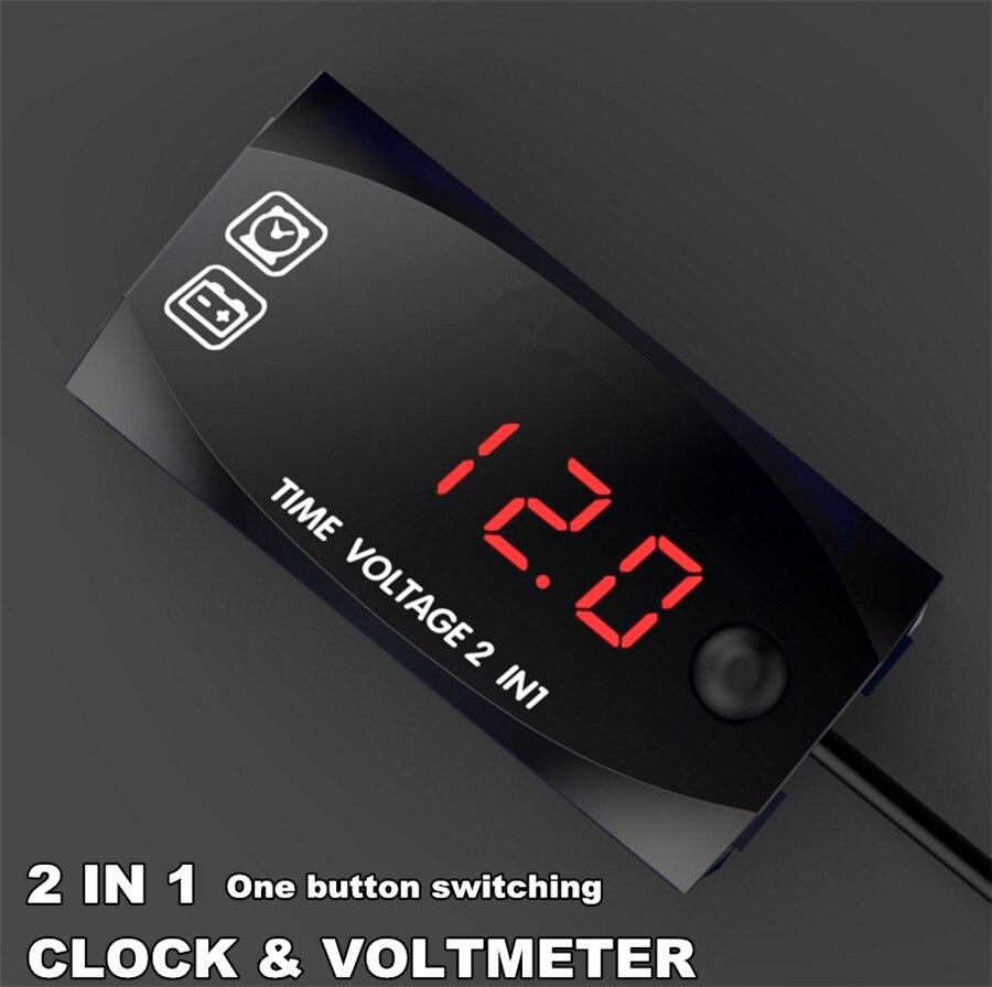 Buy New TIME VOLTAGE 2 in 1 Car LCD Digital Electronic Clock Car ...
