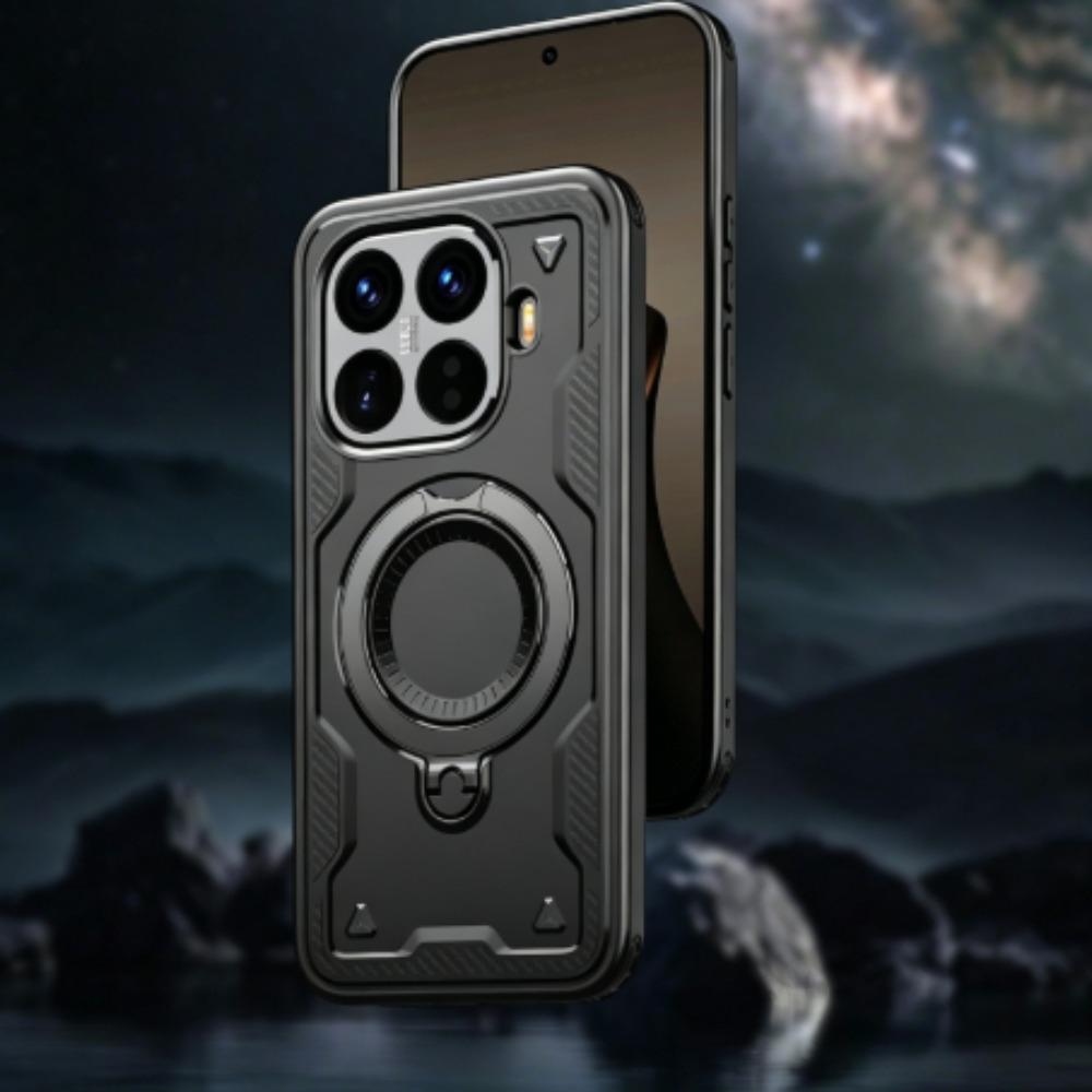 Robuste, stoßfeste Handyhülle mit Rüstungsdesign für Xiaomi 17 15T 14T Pro Max Magnetische drehbare Halterung Schutzhülle für MI 17 ProMax