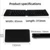 Universal Mini Wireless Keyboard Folding Rechargeable Bluetooth Keyboard Slim Silent Keyboard For IOS/Windows/Android