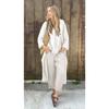 Spring New Women's Two-piece Shirt Set Plus-size Shirt Set High-waisted Loose Trousers
