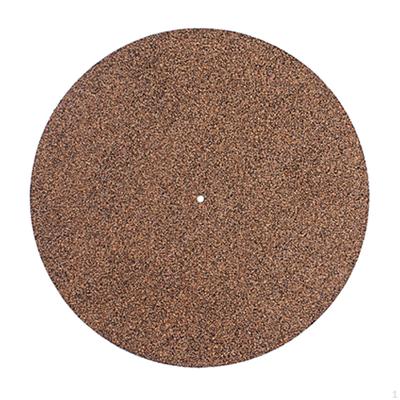 Tappetino antiscivolo per piatto giradischi in gomma e sughero per audiofili da 12 pollici, accessori durevoli e duraturi.