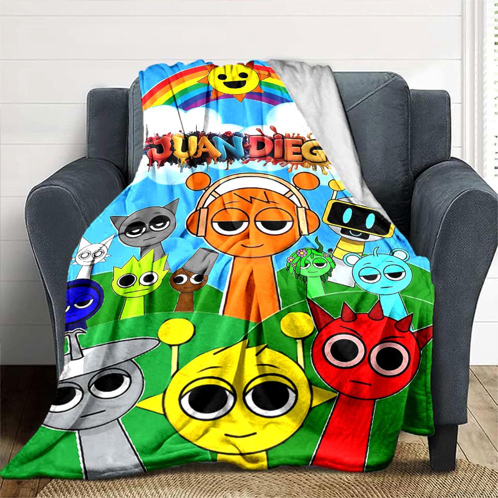 1pc Juan Diego Soft Flannel All Season Throw for Home, Office, Outdoor UseDurable Comfort Soft Warm Throw for Home