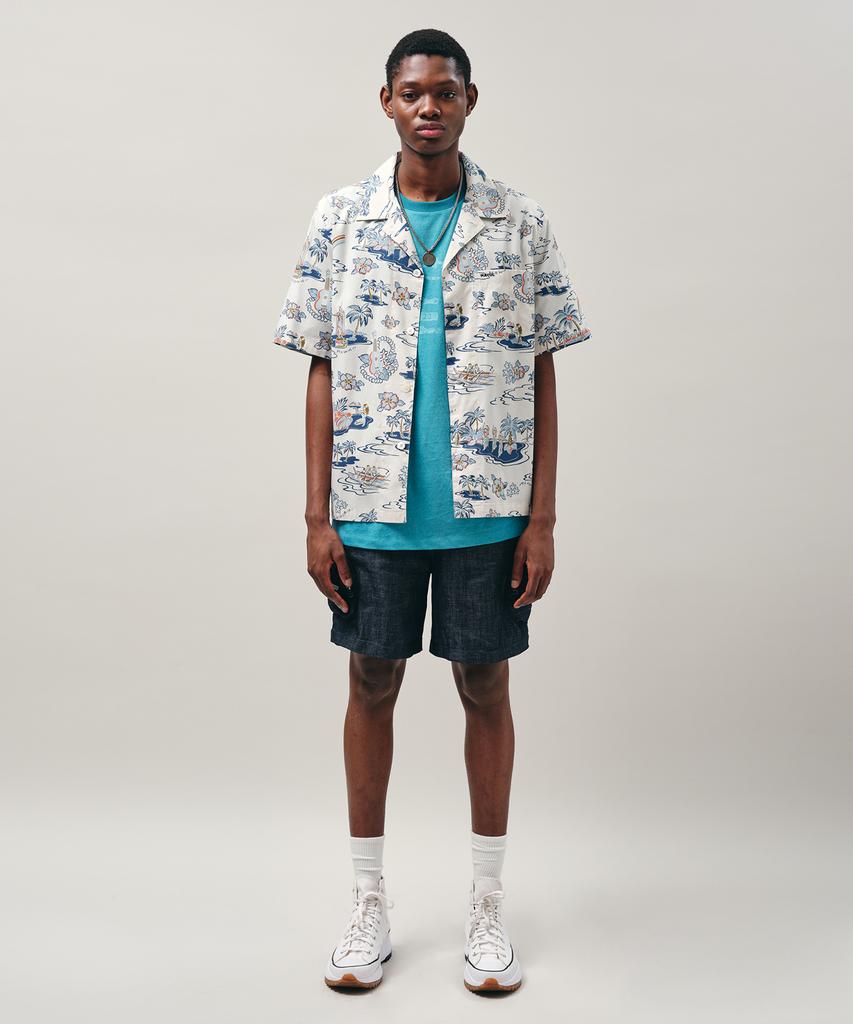 MAYOL Aloha Graphic Short Sleeve Shirt_White