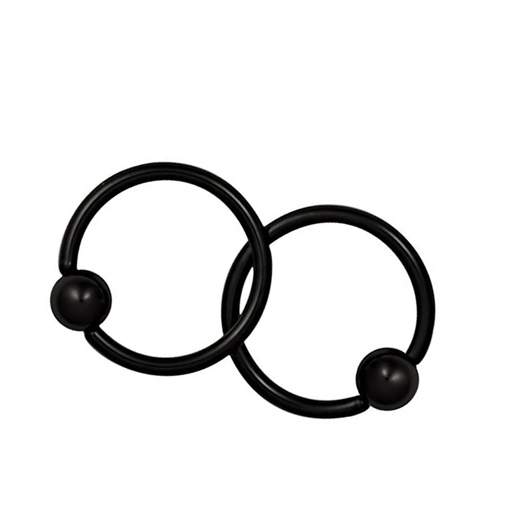1 paar 16G Stainless Steel Hoop Captive