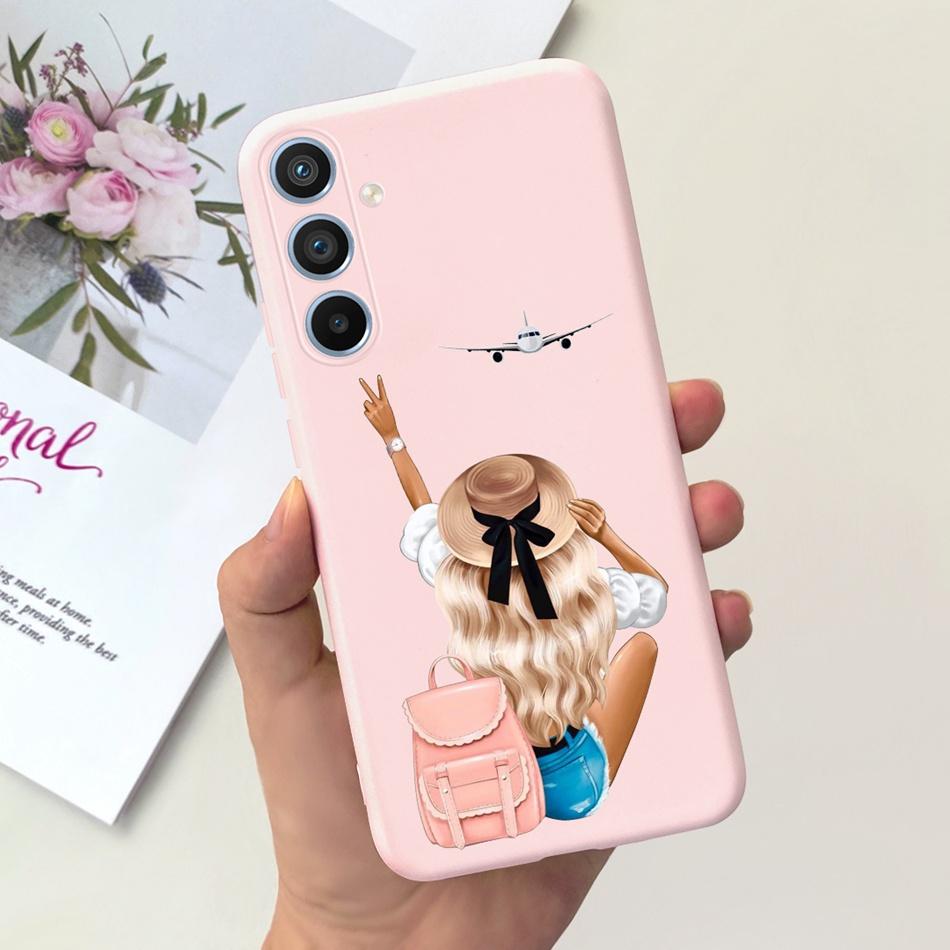 For Samsung Galaxy A54 Case 2023 Cool Fashion Moon Pattern Jelly Soft Silicone Phone Back Cover For Samsung A54 5G SM-A546B