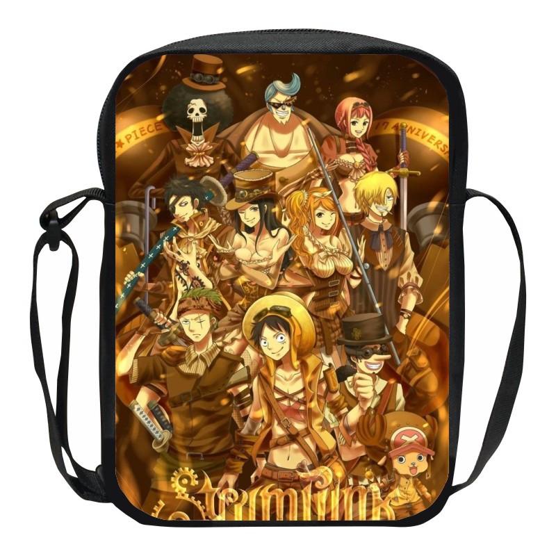 One Piece Monkey D. Luffy Printed Shoulder Messenger Bag Handbag Boy Girls School Bags Phone Bag Shopping Bag Best Gift