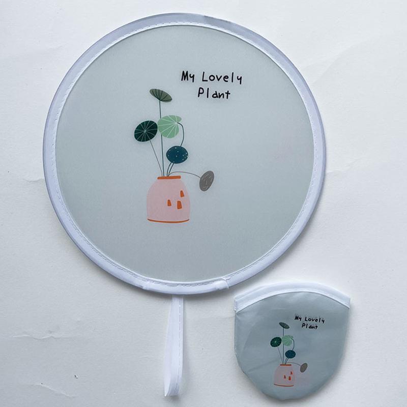 

Міні Портативний Складний Вентилятор Тканинний Вентилятор-Літаючий Диск Круглий З Кишенькою Ручний Складний Вентилятор Мультяшний Літній Подарунок для Вечірки