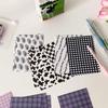 25 Sheets Retro Milk Cow Grid Collage Material Paper DIY Scrapbooking Album Journal Kawaii Decor Background Craft.